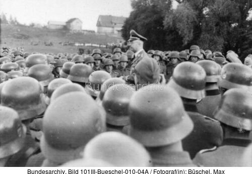 Russland, Himmler bei Angehörigen der Waffen-SS