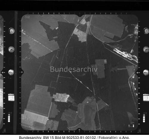 Munitionslager Weichensdorf, Luftbild