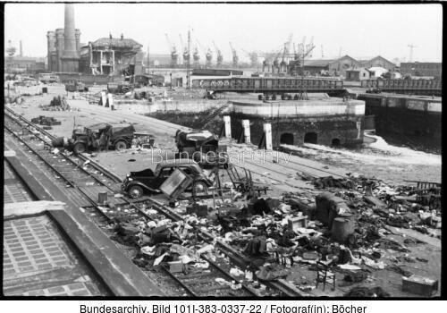 Frankreich, Calais, Zerstörungen