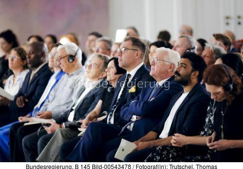 Bundespräsident Steinmeier beim Kulturabend "Von Verlust und Zuflucht. Exil" 2023