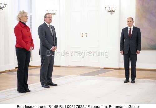 Bundeskanzler Olaf Scholz: Entlassung von BM Christine Lambrecht und Ernennung von Boris Pistorius zum Bundesminister der Verteidigung 2023