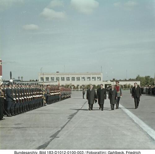 Moskau, Ankunft DDR-Delegation