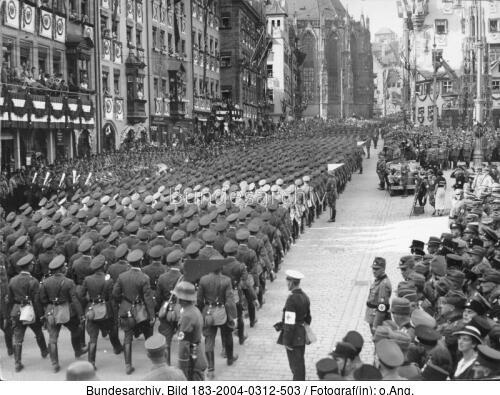 Nürnberg, NSDAP-Parteitag,Wehrmachts-Aufmarsch