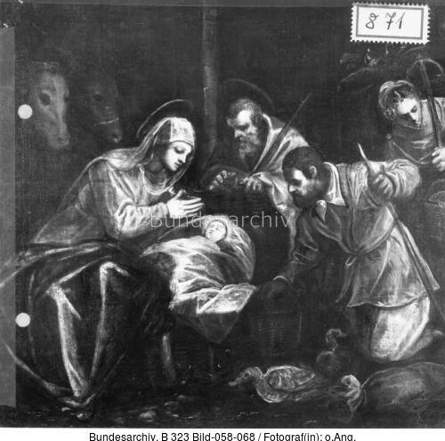 Jacopo Tintoretto, gen. Robousti, Anbetung Christi
