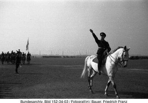 Mannheim, Besuch Heinrich Himmler, Reiter-SS