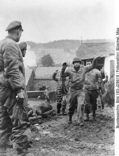 Ardennenoffensive, amerikanische Kriegsgefangene