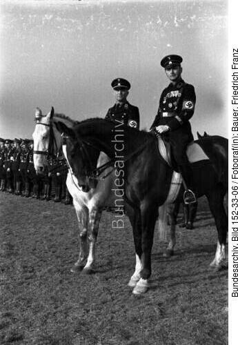 Mannheim, Besuch Heinrich Himmler, Reiter-SS