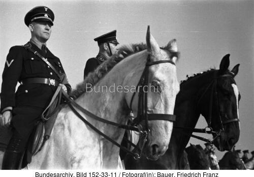 Mannheim, Besuch Heinrich Himmler, Reiter-SS
