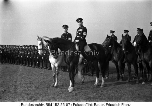Mannheim, Besuch Heinrich Himmler, Reiter-SS