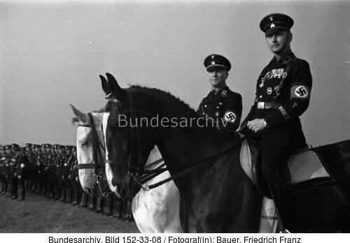 Mannheim, Besuch Heinrich Himmler, Reiter-SS