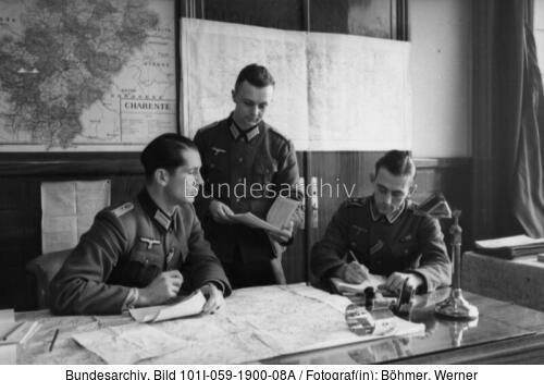 Frankreich, deutsche Besatzung, Lagebesprechung