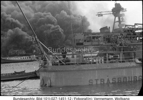 Toulon, französisches Kriegsschiff "Strasbourg"