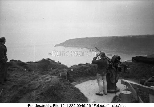 Guernsey, Flak-Stellung