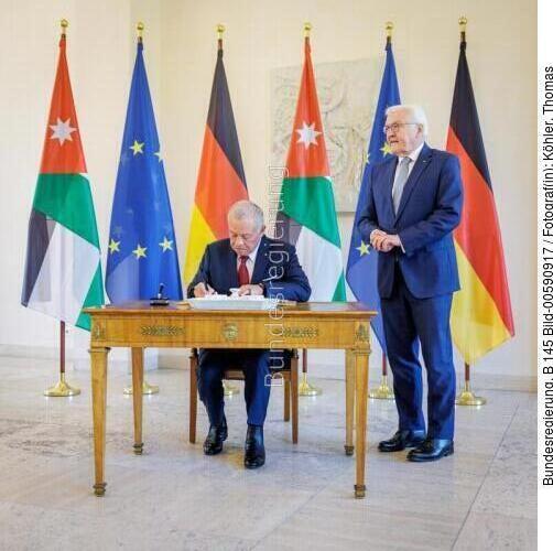 Bundespräsident Frank-Walter Steinmeier und Abdullah II. Ibn Al-Hussein, König des Haschemitischen Königreichs Jordanien 2025