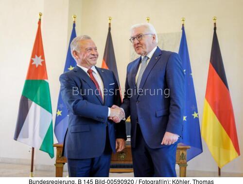 Bundespräsident Frank-Walter Steinmeier und Abdullah II. Ibn Al-Hussein, König des Haschemitischen Königreichs Jordanien 2025