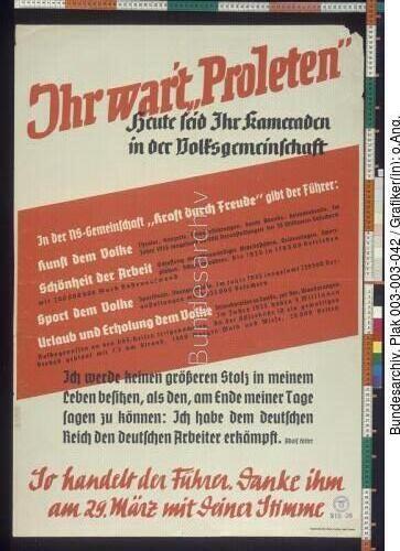 Reichstagswahl, Volksabstimmung, Wahlplakat NSDAP