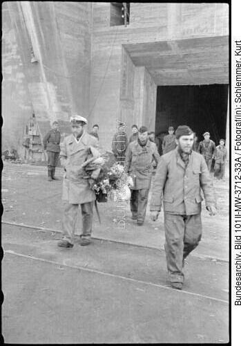 St. Nazaire, Ankunft der Besatzung von U-96