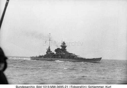 Ärmelkanal, Schlachtschiff "Scharnhorst"