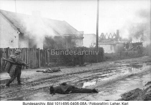 Warschauer Aufstand, Leichen auf Straße