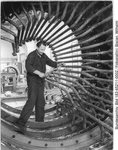 Magdeburg, Filter für Zuckerfabrik, Montage
