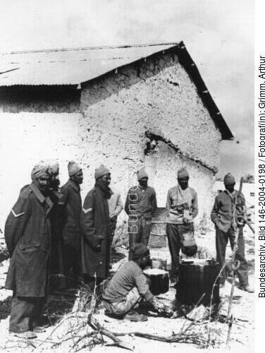 Nordafrika, kriegsgefangene britische Soldaten aus Indien