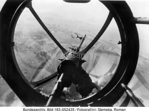 Polen, Blick aus Bugkanzel einer He 111