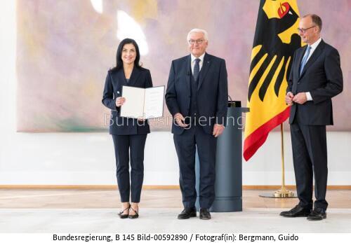 Bundespräsident Frank-Walter Steinmeier: Übergabe der Ernennungsurkunden an die Bundesministerinnen und Bundesminister 2025