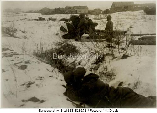 Russland, Panzerabwehr in Stellung