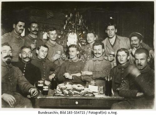 Erster Weltkrieg, Willy Birgel mit Kameraden