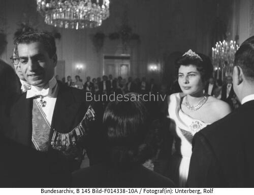 Schah von Persien Reza Pahlevi in Bonn