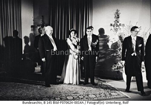 Schah von Persien Reza Pahlevi in Bad Godesberg