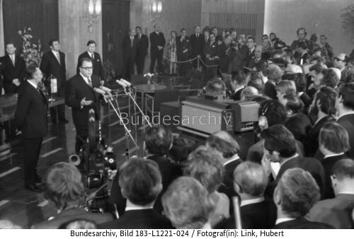 Berlin, Grundlagenvertrag, Pressekonferenz