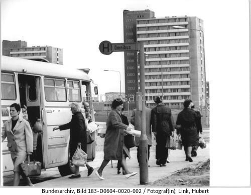 Rostock, Südstadt, Bushaltestelle, Bus