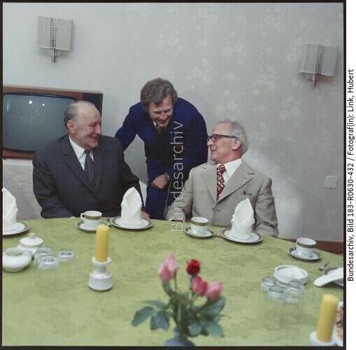 Berlin, Erich Honecker und Janos Kadar