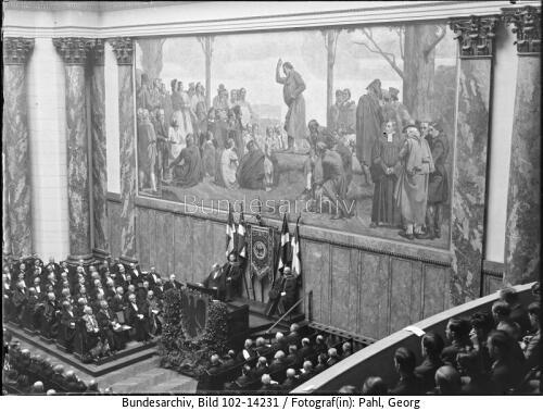 Berlin, Stabi-Aula, Reichsgründungsfeier der Uni