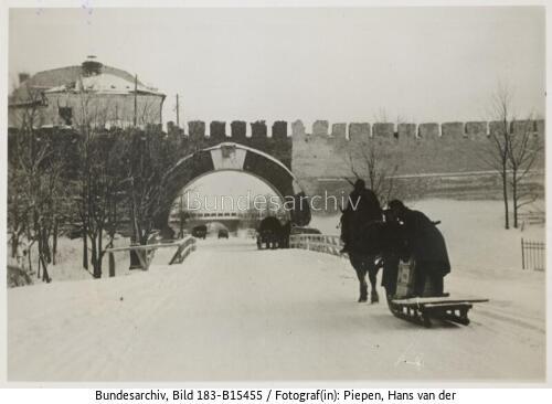 Russland, Nowgorod, Kremlmauer