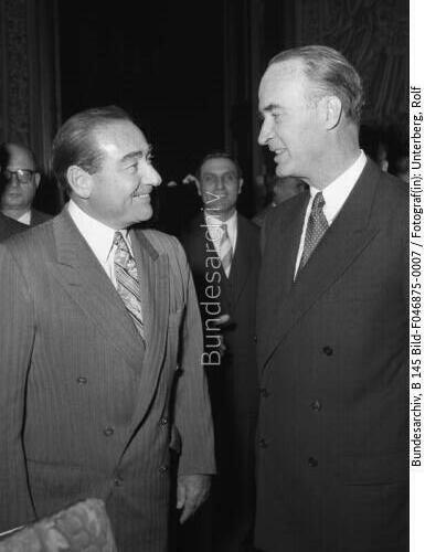Türkischer Ministerpräsident Menderes in Essen