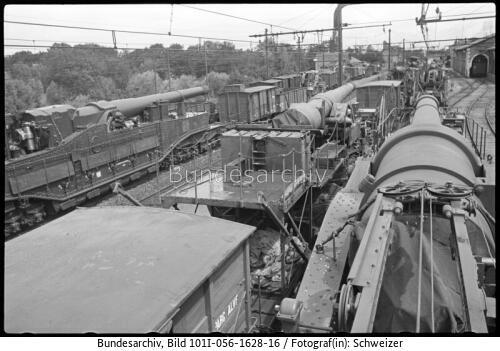 Frankreich, Eisenbahngeschütze
