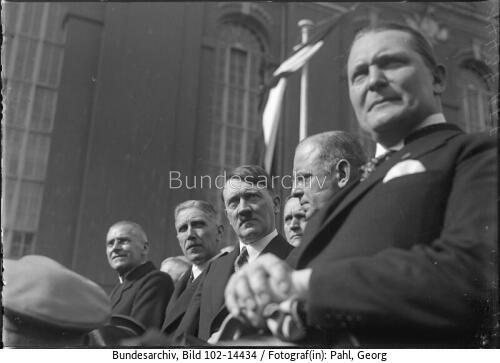 Tag von Potsdam, Frick, v. Papen, Hitler, Seldte, Göring