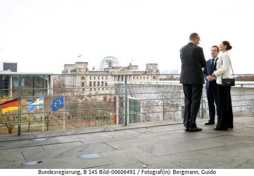 Schwedischer Ministerpräsident Ulf Kristersson in Berlin 2025