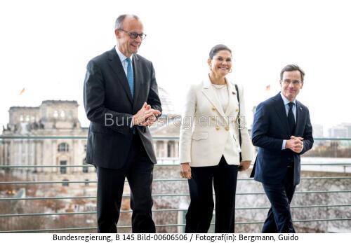 Schwedischer Ministerpräsident Ulf Kristersson in Berlin 2025