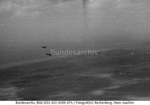 Mittelmeerraum, Luftbild, Flugzeuge Ju 87