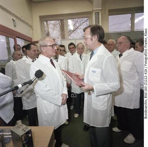 Berlin, AdW, Besuch Erich Honecker