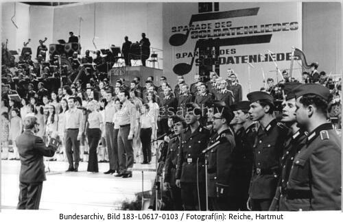 Schwerin, 14. Arbeiterfestspiele, Chorprobe