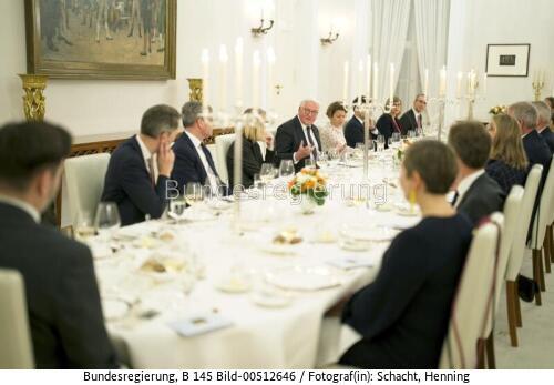 Bundespräsident Steinmeier: Abendessen für das Kuratorium der VolkswagenStiftung 2022