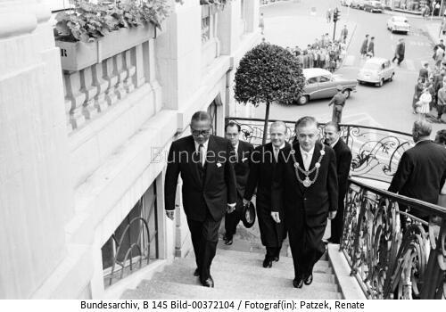 Malaiischer Premierminister Rahman in Bonn 1960