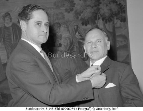 Bundestagspräsident Eugen Gerstenmaier 1958