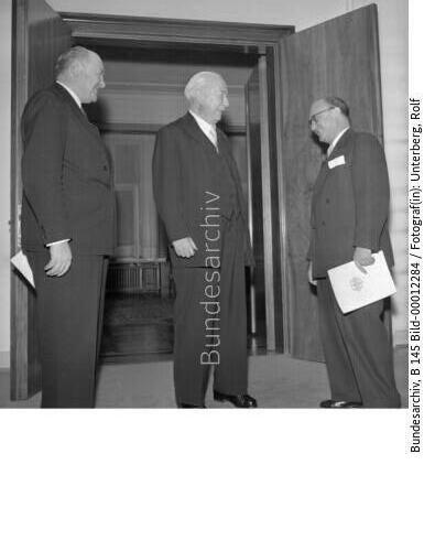 BM Siefried Balke und BM v. Merkatz 1956