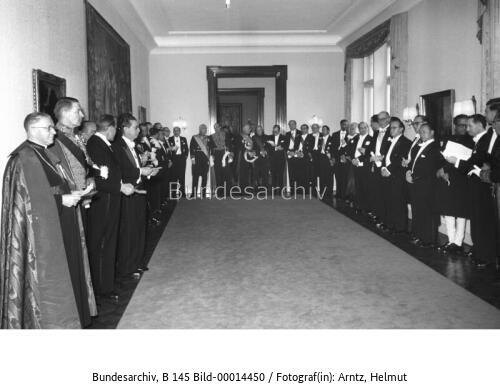 Neujahrsempfang für Diplomatisches Korps 1955