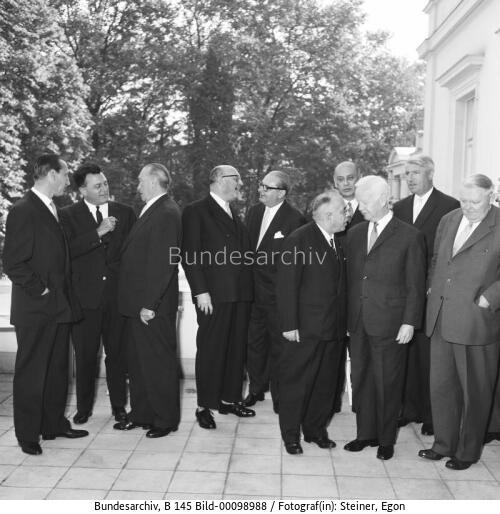 Präsident der Montanunion, Malvestiti in Bonn 1959